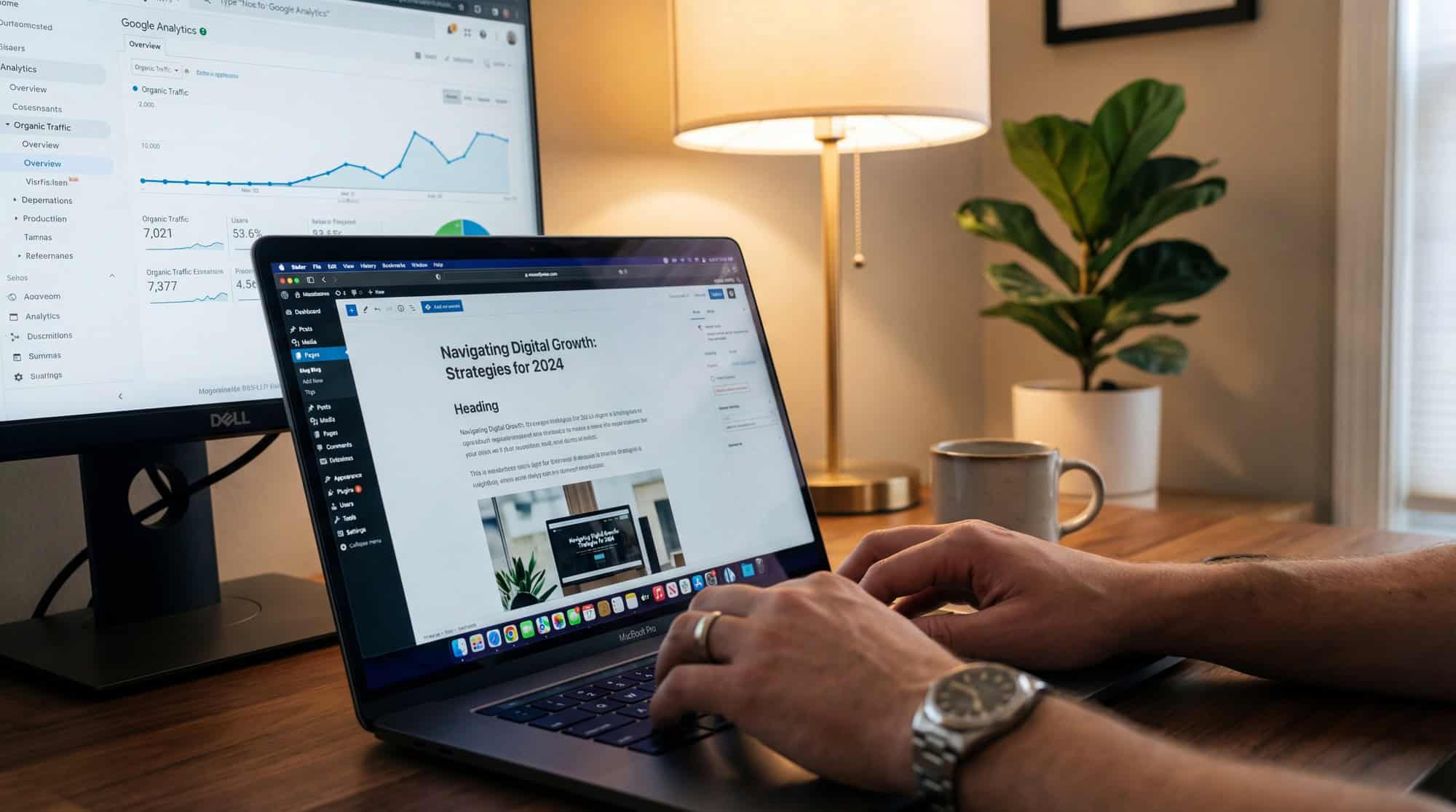 Content Marketing Schweiz 2 Blog-Erstellung mit Google Analytics Dashboard