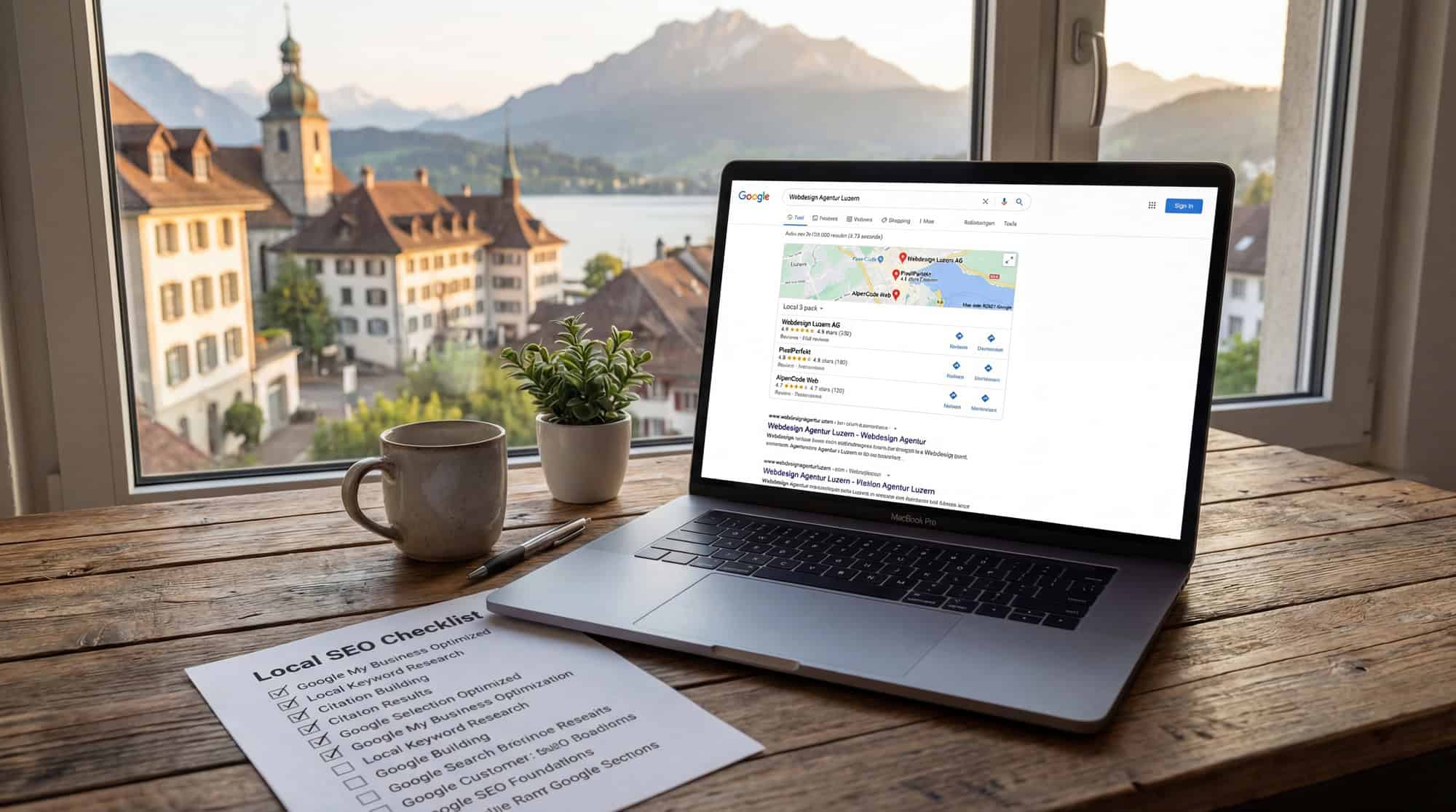 Local SEO Schweiz 1 Local SEO Checklist mit Google-Suche nach Luzern
