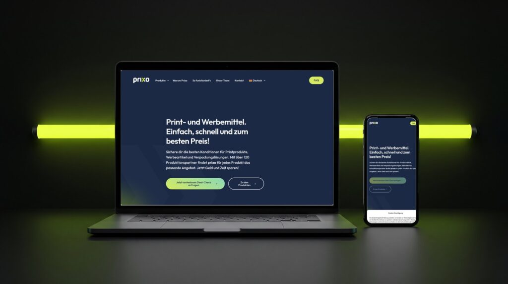 Webdesign Referenz von YOU MEDIA - Onlineshop-Website auf MacBook und Smartphone
